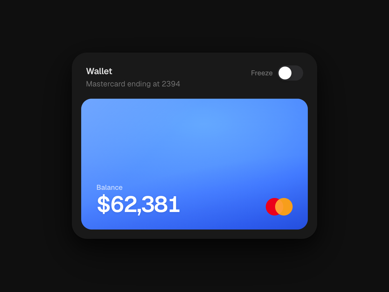 Wallet card